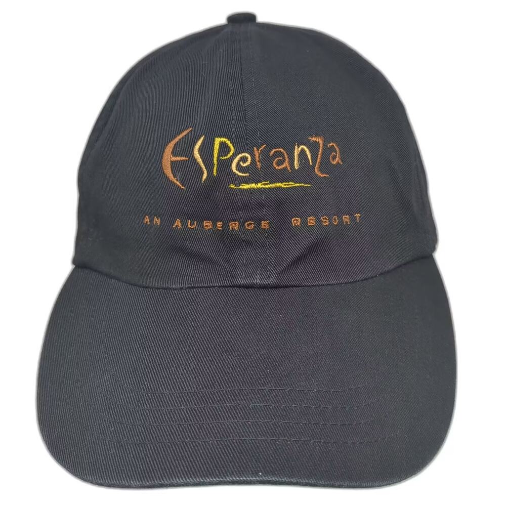 Cotton Deluxe Caps Baseball Cap Black Brown OS Slideback Esperanza Resort Hat